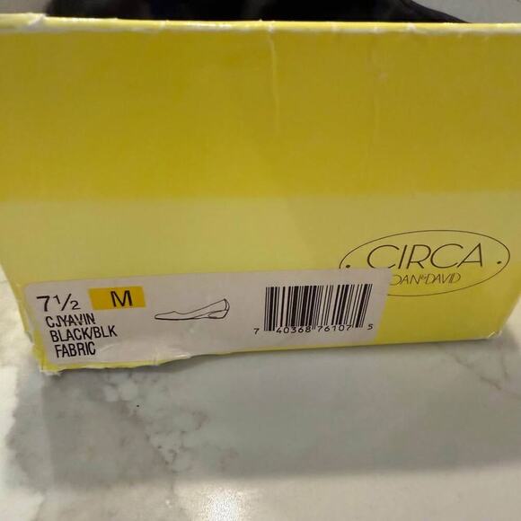 Circa Joan & David Black Slip On Wedge Pumps Women’s 7.5M Fabric Upper Classic - Picture 8 of 8